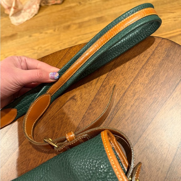 Dooney & Bourke Green and Tan Leather Bag - Picture 12 of 12